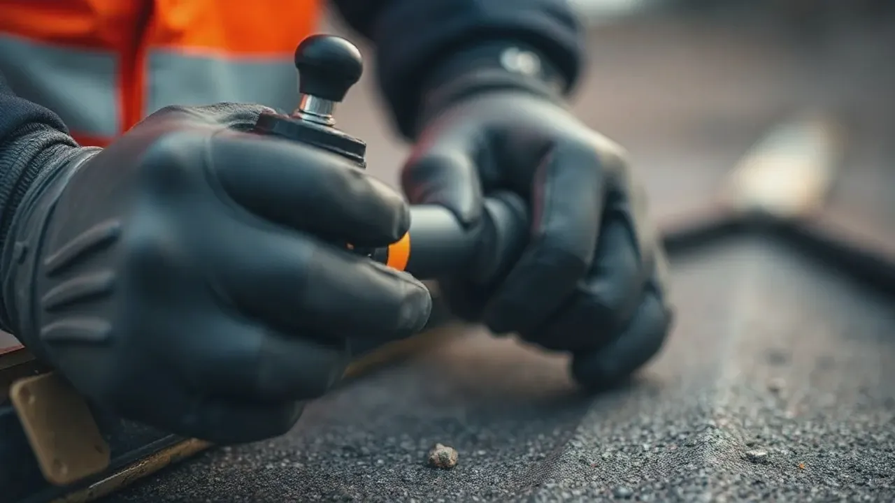 Equipment used for Fetcham roofing conditions, photographed close up